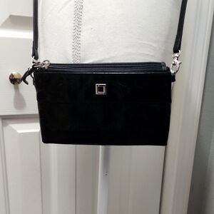 Lodis Black Crossbody Wallet